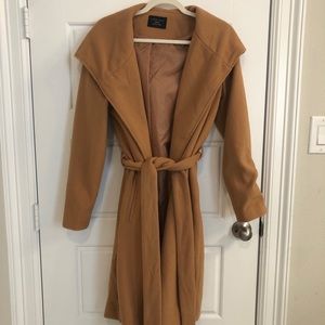Love Tree Camel Wrap Coat
